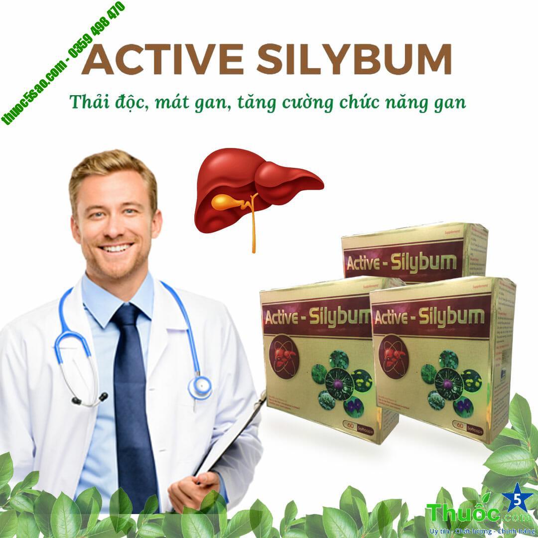 Active Silybum thải độc, mát gan, tăng cường chức năng gan - Thuốc 5 sao -  Uy tín, chất lượng, chính hãng