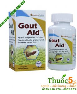 Gout Aid - Ngăn ngừa bệnh gút, đánh tan tinh thể gây đau 30 viên