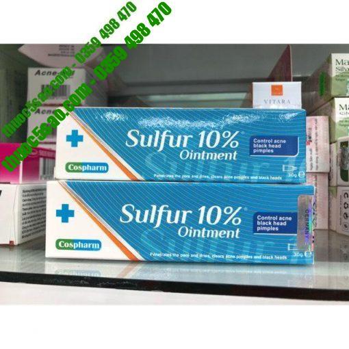 Sulfur 10% Ointment - Kem đặc trị mụn trứng cá, mụn đầu đen