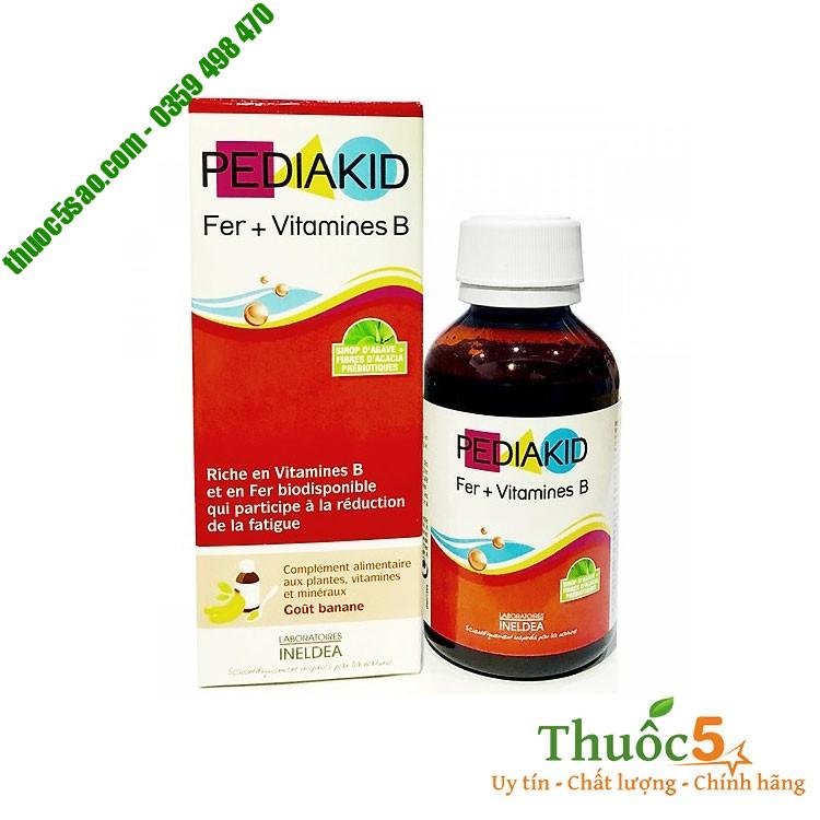 Pediakid Fer + Vitamines B tăng cường sắt và vitamin nhóm B