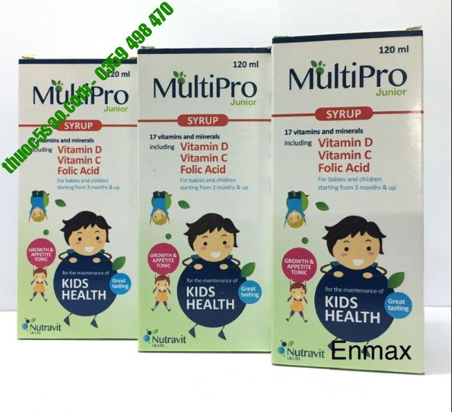 Multipro Junior 120ml, bổ sung 17 loại vitamin