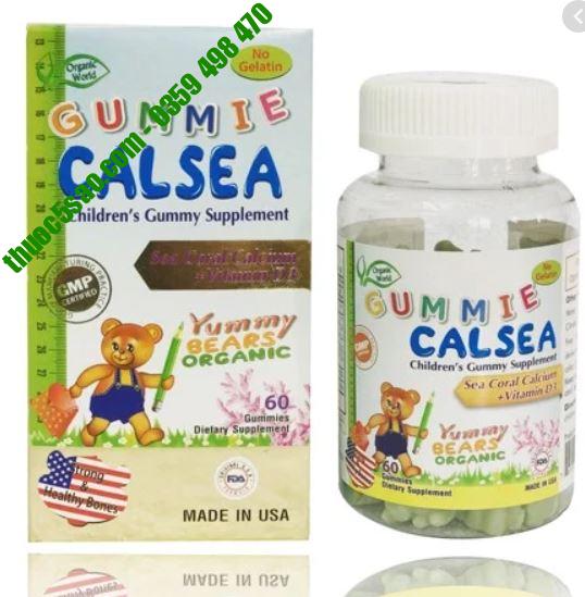 Gummie Calsea – Tăng chiều cao nhờ canxi từ san hô và vitamin D3