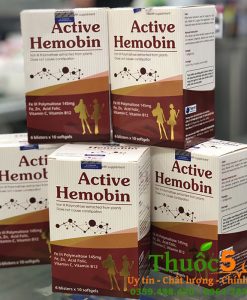 ACTIVE HEMOBIN - VITAMIN BỔ SUNG x2 SẮT, ACID FOLIC VÀ B12 CHO BÀ BẦU 