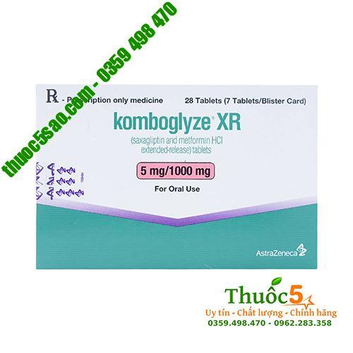 Komboglyze XR 5mg - Trị bệnh tiểu đường