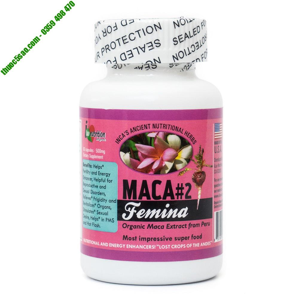 Maca 2 là sản phẩm giúp tăng cường sinh lý nữ
