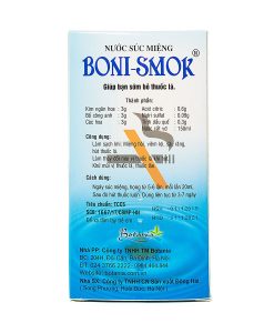 Boni-Smok giúp hơi thở thơm tho, cai nghiện thuốc lá