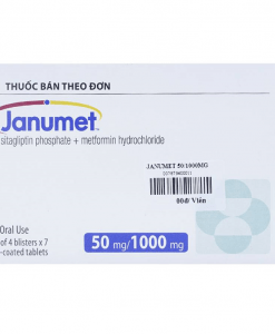 Janumet 50/1000mg hỗ trợ điều trị đái tháo đường hộp 28 viên