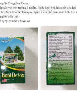 Boni Detox hỗ trợ giải độc phổi hộp 30 viên