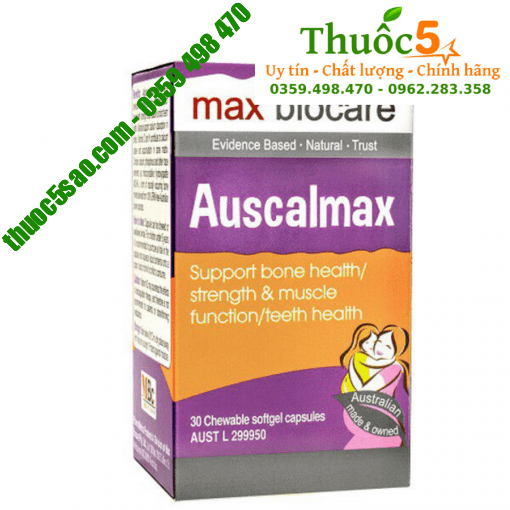 Auscalmax hỗ trợ phát triển chiều cao, chắc xương