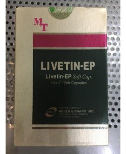 Livetin-EP hỗ trợ và điều trị các bệnh về gan hộp 10 vỉ x 10 viên