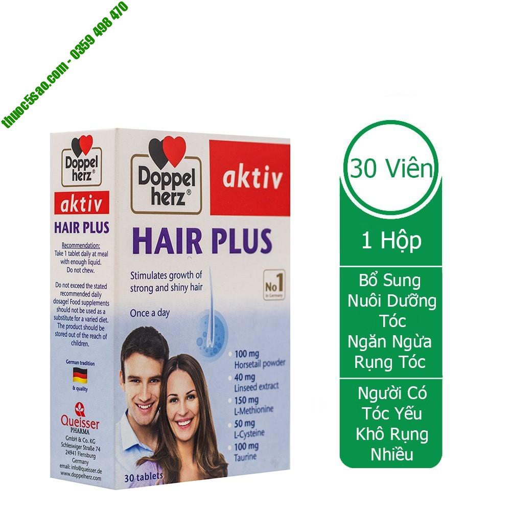 GIÁ GỐC] Hair Plus Doppelherz Aktiv ngừa rụng tóc hộp 30 viên - Thuốc 5 sao  - Uy tín, chất lượng, chính hãng