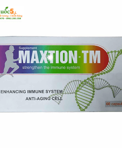 Maxtion-TM giúp tăng đề kháng, ngăn chặn quá trình oxi hóa bằng cách trung hóa các gốc tự do, bảo vệ tế bào.