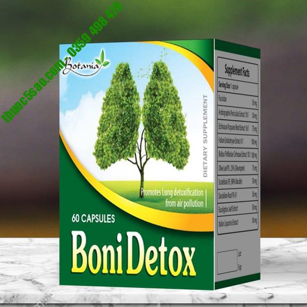 Boni Detox hỗ trợ giải độc phổi hộp 30 viên 