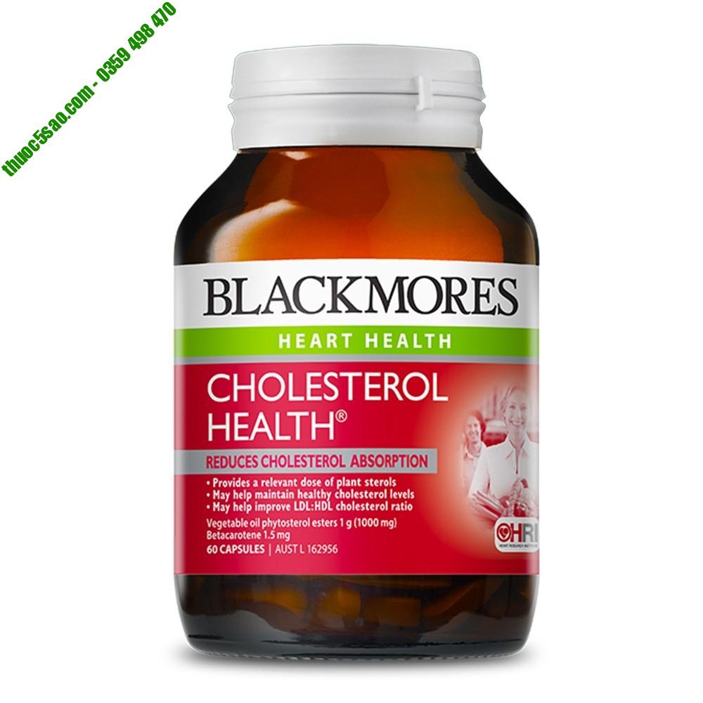 Blackmores cholesterol health giảm cholesterol trong máu hộp 60 viên
