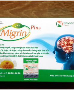 Migrin Plus viên uống hỗ trợ tuần hoàn não hộp 20 viên