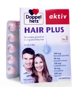 Hair Plus Doppelherz Aktiv ngừa rụng tóc hộp 30 viên