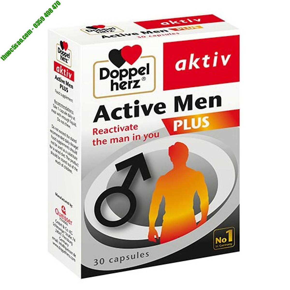 Viên uống tăng cường sinh lý nam giới Active Men Plus.