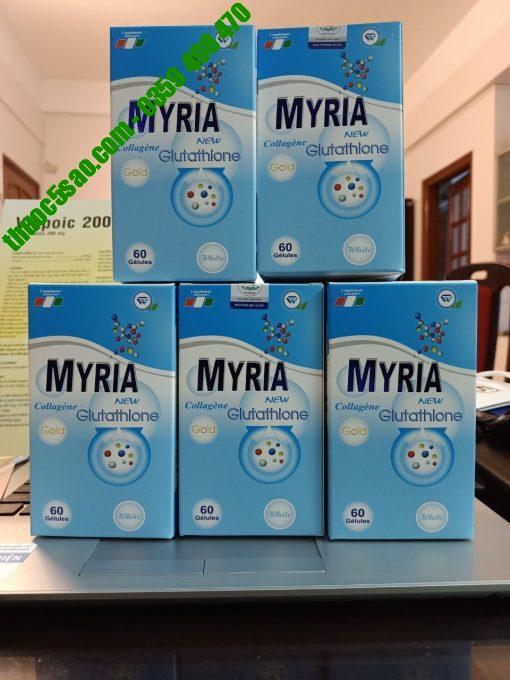 Myria Glutathione hỗ trợ bảo vệ sức khỏe hộp 60 viên