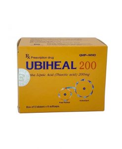 Ubiheal 200mg hỗ trợ điều trị viêm gan, giải độc gan hộp 30 viên