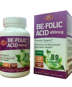 Be Folic Acid 400mcg vitamin cho bà bầu hộp 100 viên