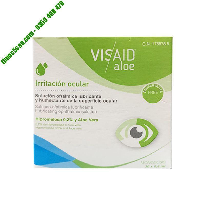 Dung dịch nhỏ mắt Visaid Aloe hộp 30 ống