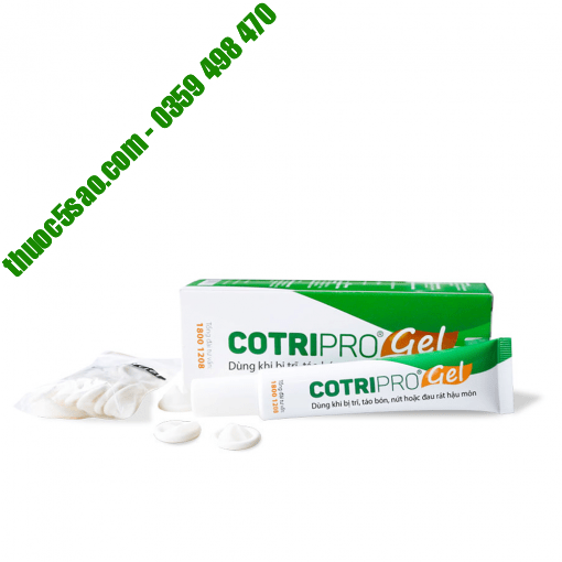 Cotripro Gel hỗ trợ cải thiện tình trạng trĩ tuýp 10 gam