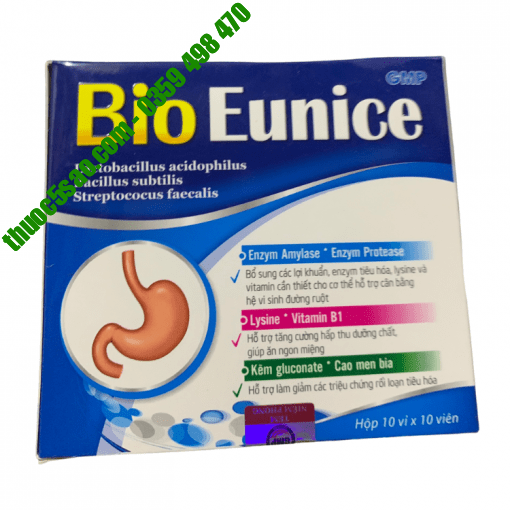 Men Bio Eunice hỗ trợ cân bằng hệ tiêu hóa