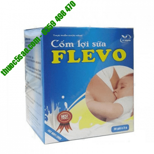 Cốm lợi sữa FLEVO giúp tăng tiết sữa, chất lượng sữa