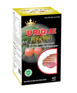 Urique Kingphar bổ thận, hỗ trợ bệnh gout hộp 40 viên