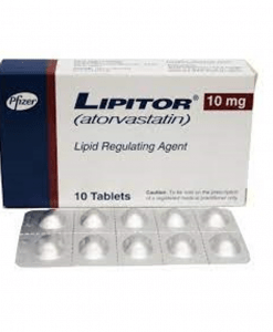 Lipitor 10mg hỗ trợ điều trị hạ mỡ máu, cholesterol hộp 30 viên