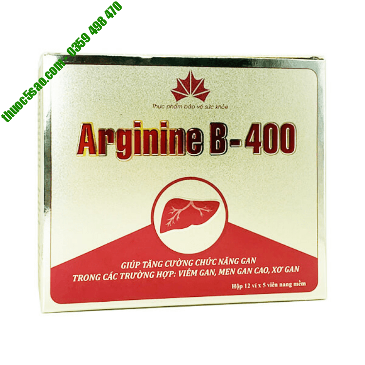 Arginine B-400 tăng cường chức năng gan, bảo vệ gan