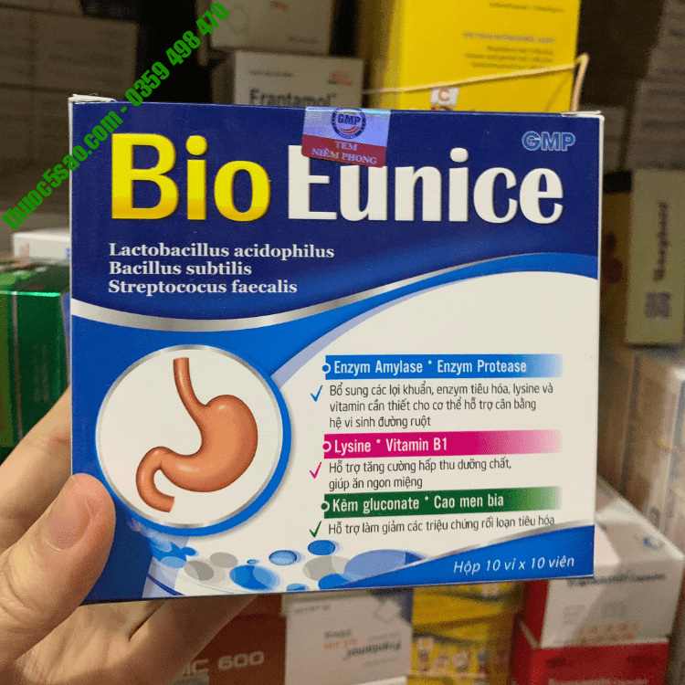 Men Bio Eunice hỗ trợ cân bằng hệ tiêu hóa