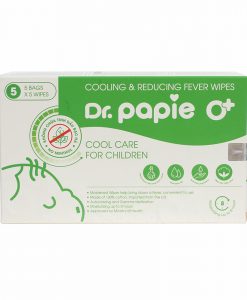 Khăn hạ sốt Dr.Papie 0+ cho bé hộp 5 gói