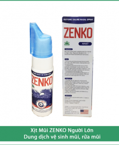 Dung dịch vệ sinh mũi Zenko giúp bảo vệ niêm mạc mũi chai 75ml