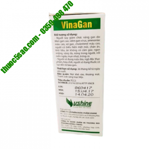 VinaGan - Hỗ trợ thanh nhiệt, giải độc gan