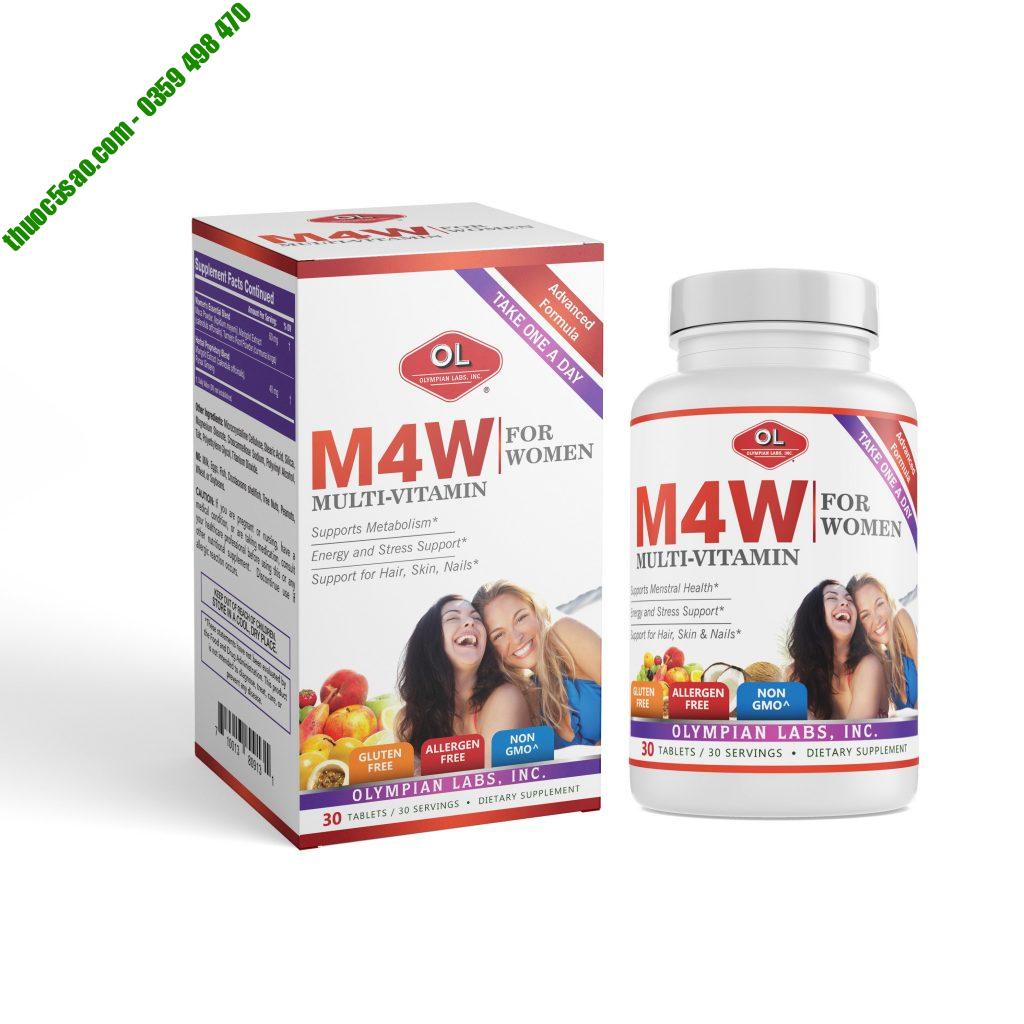  M4W Multi hỗ trợ bổ sung vitamin cho cơ thể hộp 30 viên