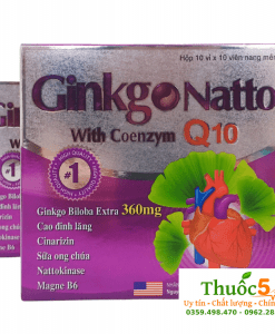 Ginkgo Natto Coenzym Q10 tăng cường tuần hoàn não