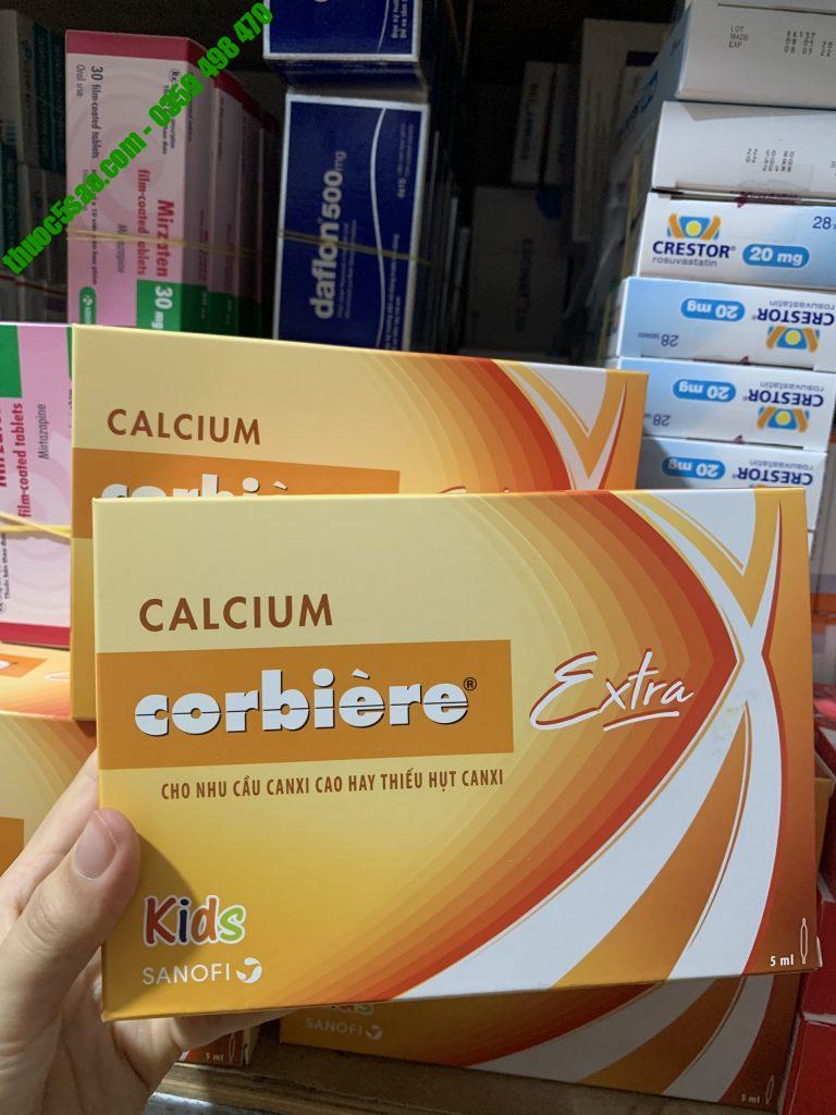Calcium Corbiere Extra Kids canxi cho bé hộp 3 vỉ