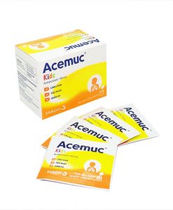 Acemuc kids 100mg hỗ trợ hệ hô hấp hộp 30 gói