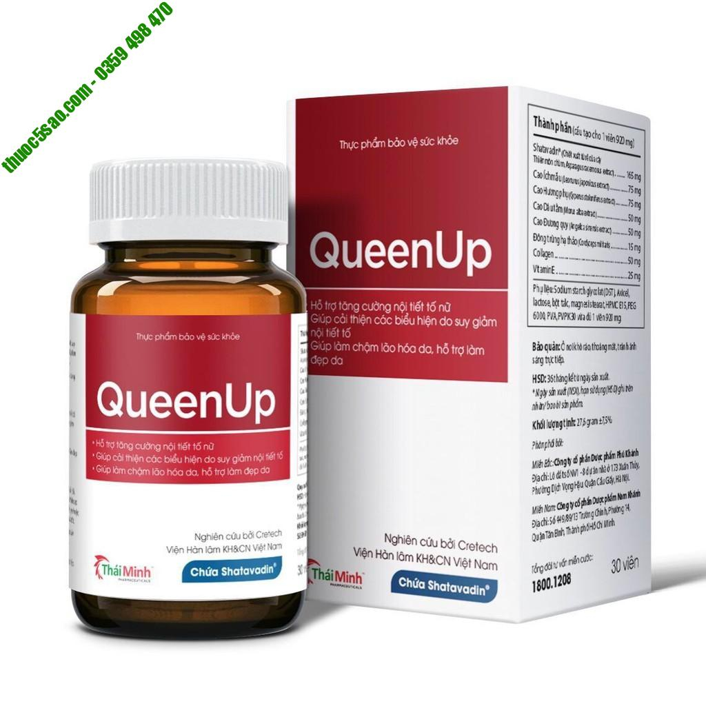 QueenUp hỗ trợ tăng cường nội tiết tố nữ
