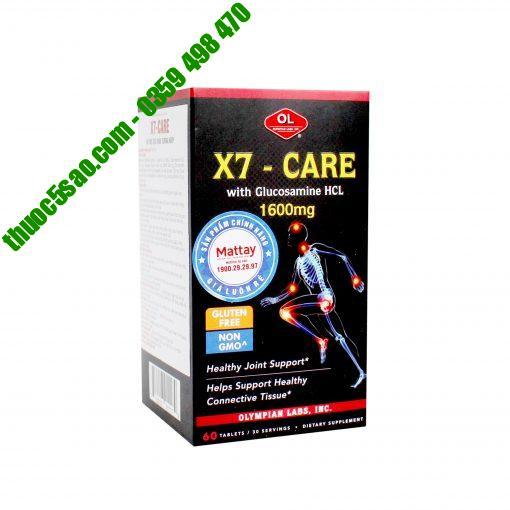 X7 Care hỗ trợ giảm đau nhức xương khớp hộp 60 viên