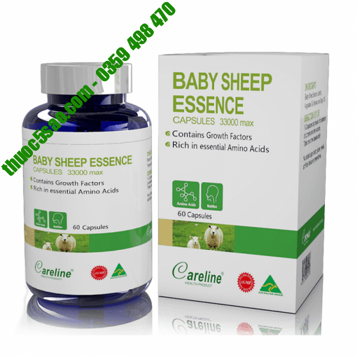 Baby Sheep Essence Careline hỗ trợ đẹp da hộp 60 viên