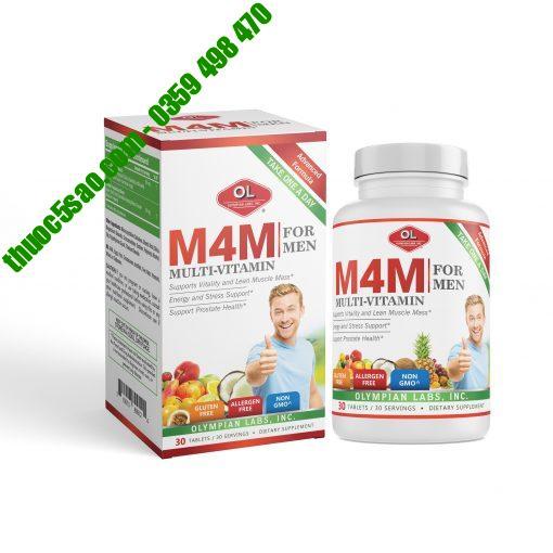 M4M Multi hỗ trợ nâng cao sức khỏe nam giới hộp 30 viên