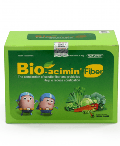 Bio-acimin Fiber cân bằng đường ruột cho bé hộp 30 gói