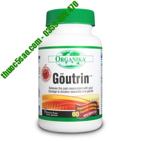 Goutrin hỗ trợ điều trị gout, bảo vệ sức khỏe 60 viên