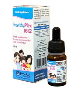 HealthyPlex D3-K2 bổ sung vitamin cho bé lọ 10ml