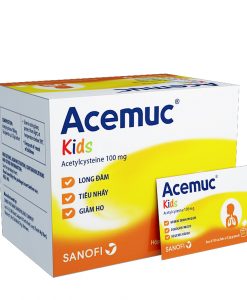 Acemuc kids 100mg hỗ trợ hệ hô hấp hộp 30 gói
