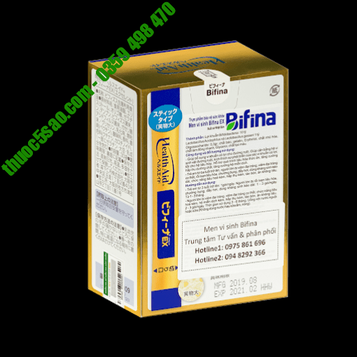 Bifina Ex điều trị và ngừa rối loạn tiêu hóa hộp 30 gói