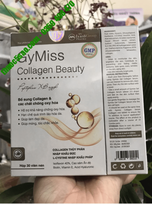 [GIÁ GỐC] GyMiss Collagen Beauty bổ sung collagen lọ 30 viên