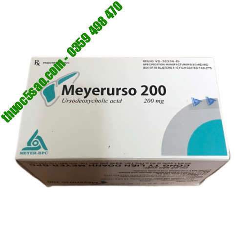 Meyerurso 200mg hỗ trợ tăng cường chức năng gan